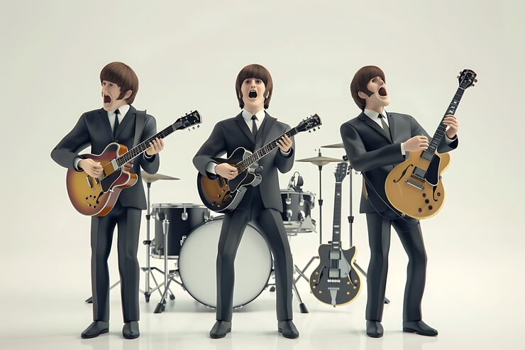 The British influence on music is most visible in The Beatles