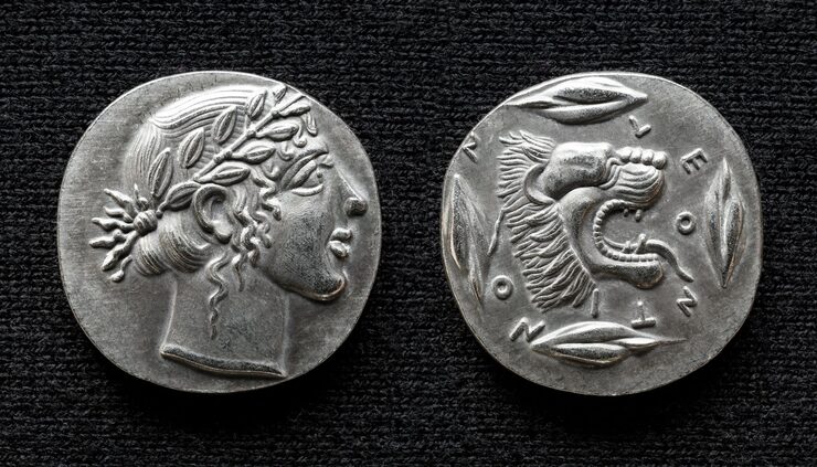 Around 600 BC Greek cities in Asia Minor began producing coins